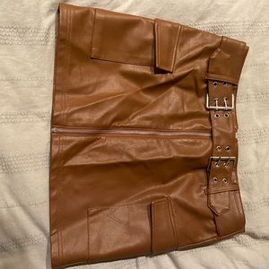 Leather skirt